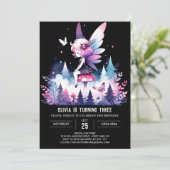 おもしろいマジカルフェアリー誕生日 招待状 (スタンド正面)