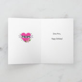 おもしろいマタトゥーハッピーバースデーグリーティングカード カード (内部)