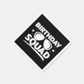 おもしろいマックールティンググループパーティークルー誕生日分隊 スタンダードカクテルナプキン (角)