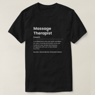おもしろいマッサージセラピスト Tシャツ