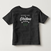 おもしろいマッチングクリスマスツリーパーソナライズされたファミリー トドラーTシャツ (正面)