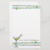 おもしろいマティニ線 便箋 (正面/裏面)