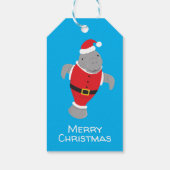 おもしろいマナティーアニマルクリスマス ギフトタグ (裏面)