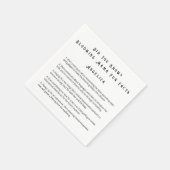 おもしろいママの事実ベビーシャワーを知ってた スタンダードカクテルナプキン (角)