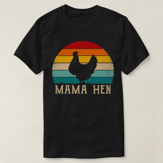 おもしろいママヘンアパレル80sヴィンテージレトロチキンM Tシャツ (デザイン正面)