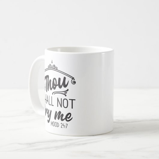 おもしろいママ私の気分を試すことはない24-7 コーヒーマグカップ (正面左)