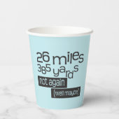 おもしろいマラソンランナー26マイル385ヤード紙カップ 紙コップ (裏面)