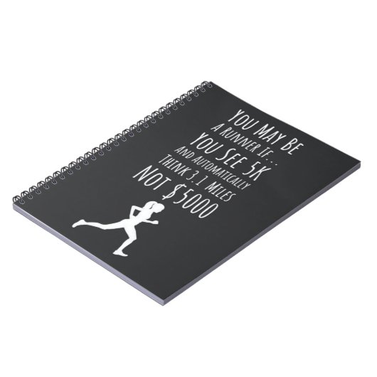 おもしろいマラソン走引用文ことわざランナー ノートブック (左側)