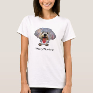 おもしろいマルチーズドッグ女子Tシャツ Tシャツ