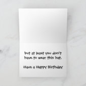 おもしろいマルチーズ誕生日カード カード (内部)