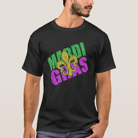 おもしろいマルディグラ(紋章の)フラ・ダ・リ Tシャツ (正面)