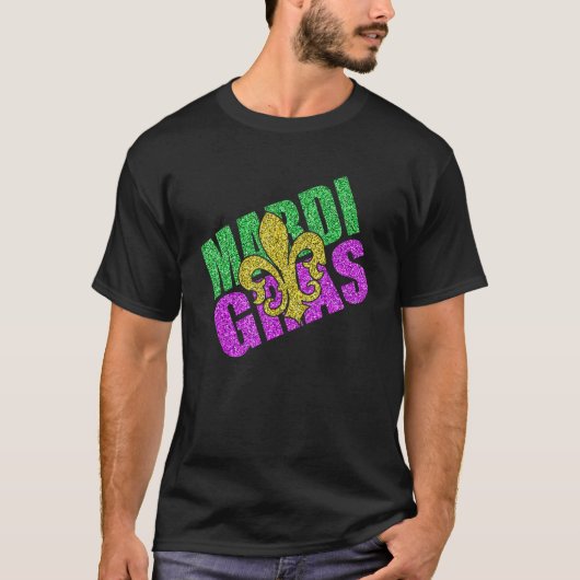 おもしろいマルディグラ（紋章の）フラ・ダ・リ Tシャツ (正面)