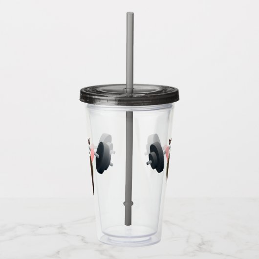 おもしろいマンガイラストレーション アクリルタンブラー (右)