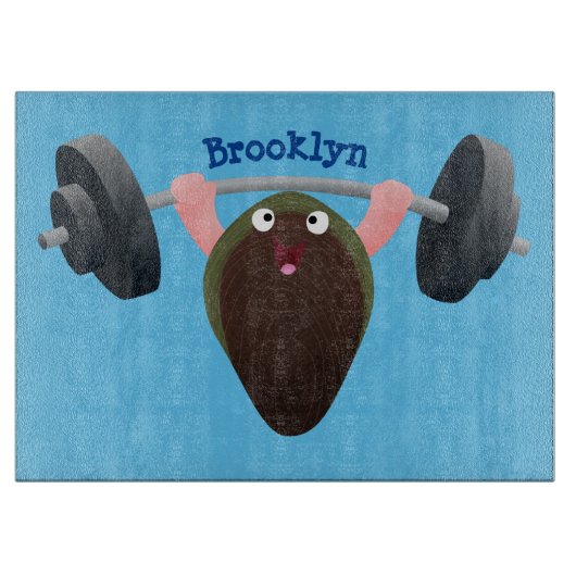 おもしろいマンガイラストレーション カッティングボード (正面)