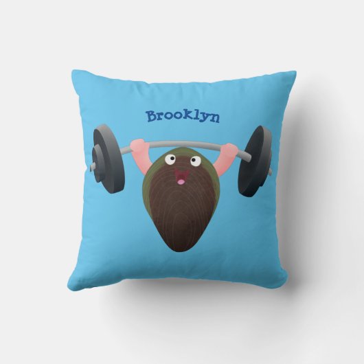 おもしろいマンガイラストレーション クッション (裏面)