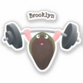 おもしろいマンガイラストレーション シール (正面)