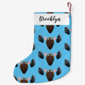 おもしろいマンガイラストレーション スモールクリスマスストッキング (裏面)