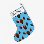 おもしろいマンガイラストレーション スモールクリスマスストッキング (裏面 (吊り時))