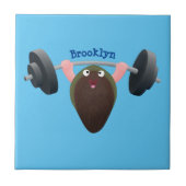 おもしろいマンガイラストレーション タイル (正面)