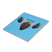 おもしろいマンガイラストレーション タイル (側面)