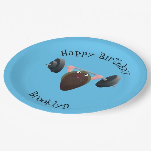 おもしろいマンガイラストレーション ペーパープレート (アングル)