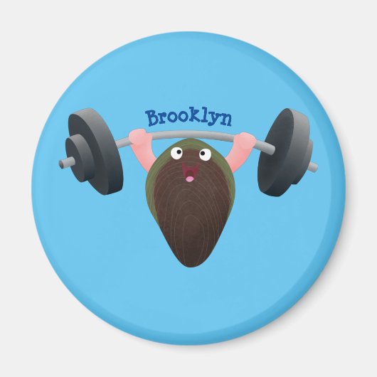 おもしろいマンガイラストレーション マグネット (正面)