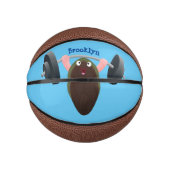 おもしろいマンガイラストレーション ミニバスケットボール (正面)