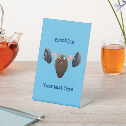 おもしろいマンガイラストレーション 台座サイン (インサイチュ)