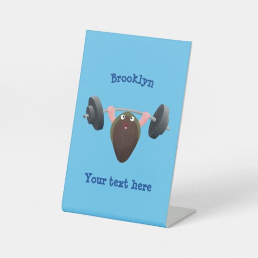 おもしろいマンガイラストレーション 台座サイン (正面)