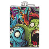 おもしろいマンガゾンビ フラスク (裏面)