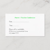 おもしろいマンガ科学先生の名刺 名刺 (裏面)