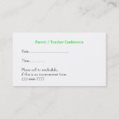 おもしろいマンガ科学先生の名刺 名刺 (裏面)