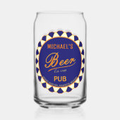 おもしろいマンケイブビールボトルキャップビール缶グラス ガラス缶 (裏面)