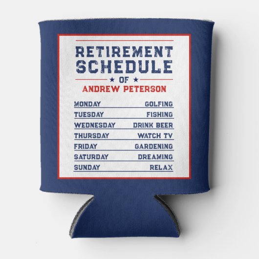 おもしろいマンモダンブルーホワイト除・売却スケジュール計画 缶クーラー (正面)