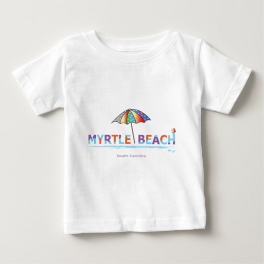 おもしろいマートルビーチ(SC) ベビーTシャツ (正面)