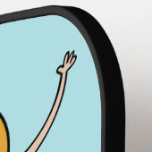 おもしろいマーメイド名前をカスタムする&カラー ピックルボールラケット (左詳細)