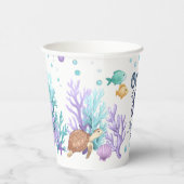 おもしろいマーメイド誕生日V1 ID1142紙カップ 紙コップ (右)