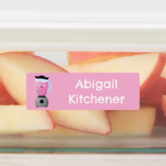 おもしろいミキサーの台所用品の漫画パーソナライズされた ラベル (貼付)