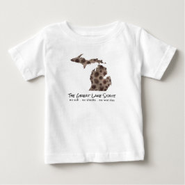おもしろいミシガン湖素晴らし州州の尖頭岩 ベビーTシャツ