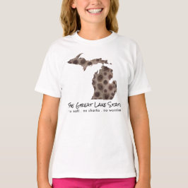 おもしろいミシガン湖素晴らし州州の尖頭岩 Tシャツ