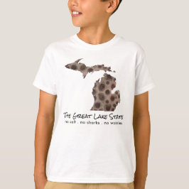 おもしろいミシガン湖素晴らし州州の尖頭岩 Tシャツ
