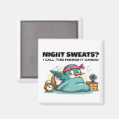 おもしろいミッドナイトカーディオ磁石 マグネット (正面/裏面)