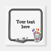 おもしろいミニホワイトボード マグネット (正面)