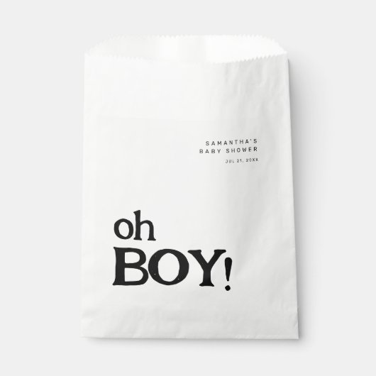 おもしろいミニマルオ男の子のシャワー フェイバーバッグ (正面)