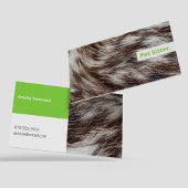 おもしろいミニマルプロフェッショナルペット座りサービス 名刺