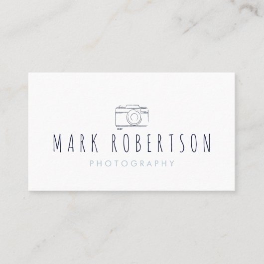 おもしろいミニマル写真家の名刺 名刺 (正面)