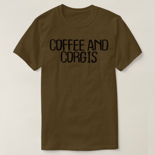 おもしろいミニマル引用文・コーヒー・コーギことわざ200 Tシャツ (デザイン正面)