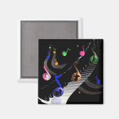 おもしろいミュージカル愛好家のためのマグネット マグネット (正面/裏面)