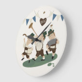 おもしろいミュージシャンバイエルン招待状へオクトーバーフェスト時計 ラージ壁時計 (傾斜)