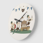 おもしろいミュージシャンバイエルン招待状へオクトーバーフェスト時計 ラージ壁時計 (傾斜)